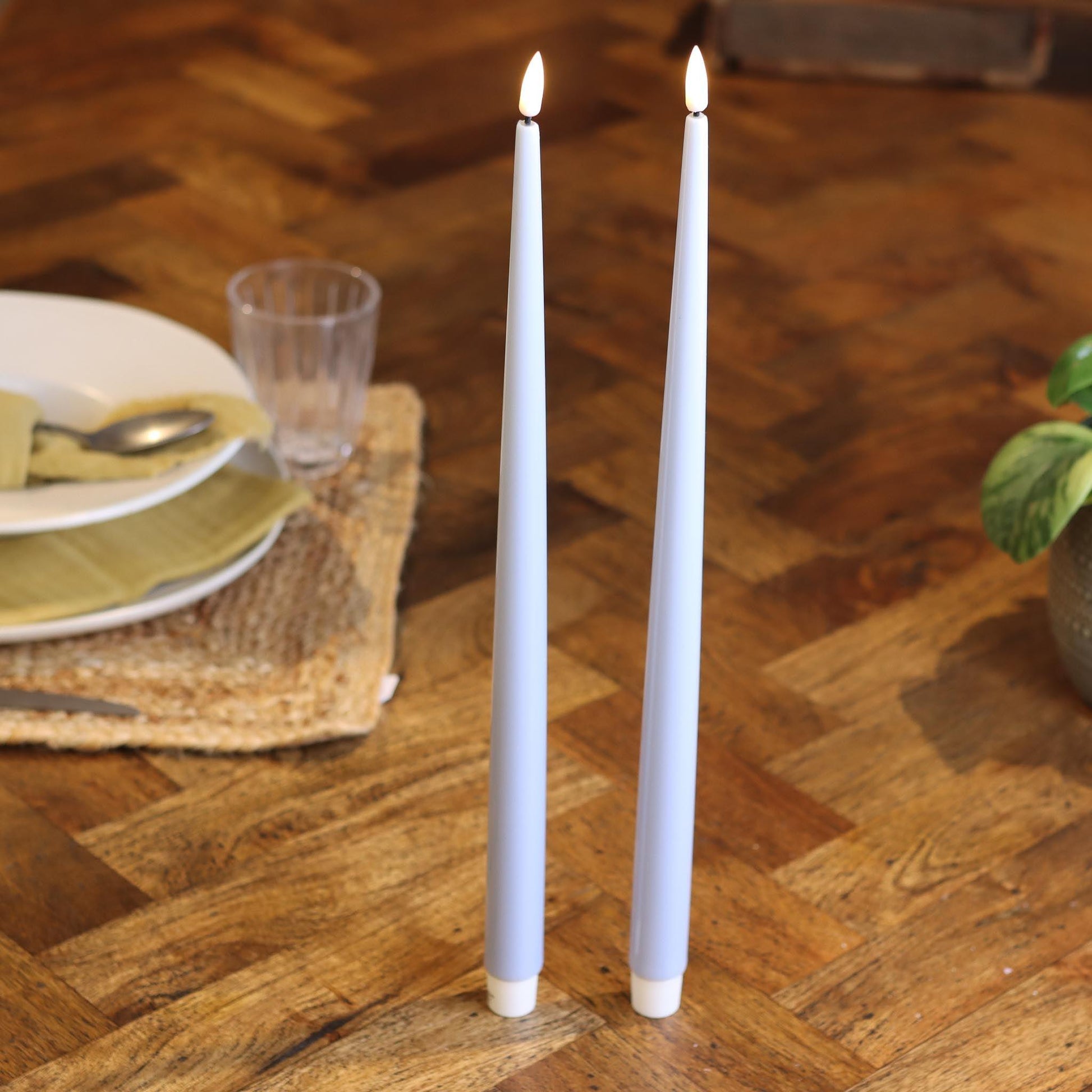 LED Ljus med Lack 2-Pack 38 cm - LED Ljus med Lack 2-Pack 38 cm - undefined - -