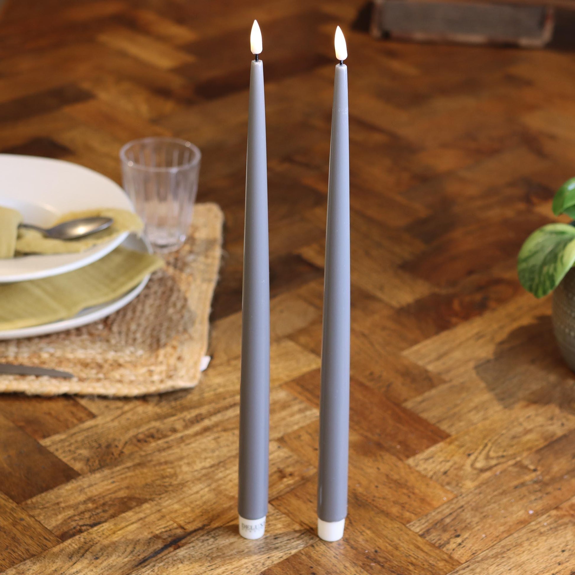 LED Ljus med Lack 2-Pack 38 cm - LED Ljus med Lack 2-Pack 38 cm - undefined - -