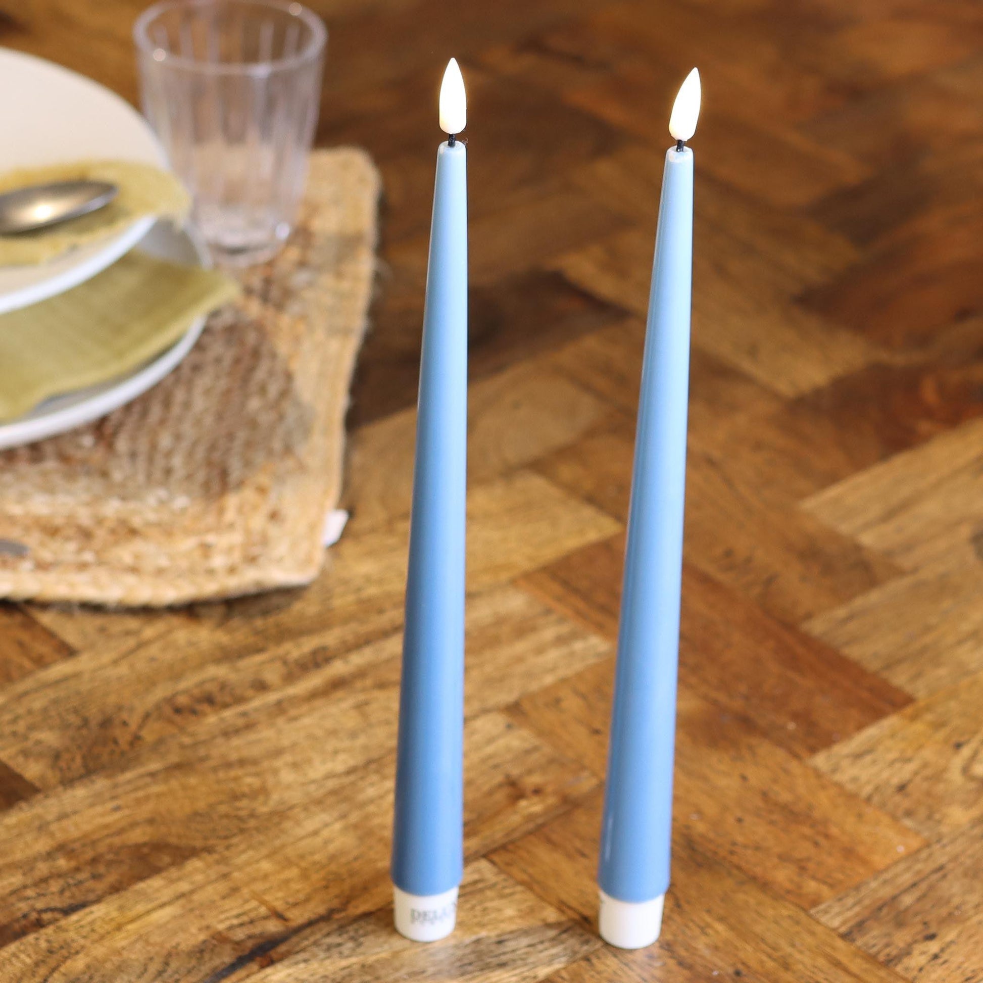 LED Ljus med Lack 2-Pack 28 cm - LED Ljus med Lack 2-Pack 28 cm - undefined - -