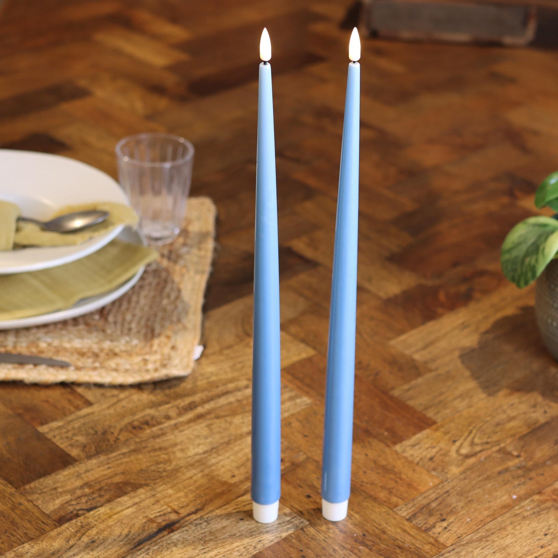 LED Ljus med Lack 2-Pack 38 cm - LED Ljus med Lack 2-Pack 38 cm - undefined - -