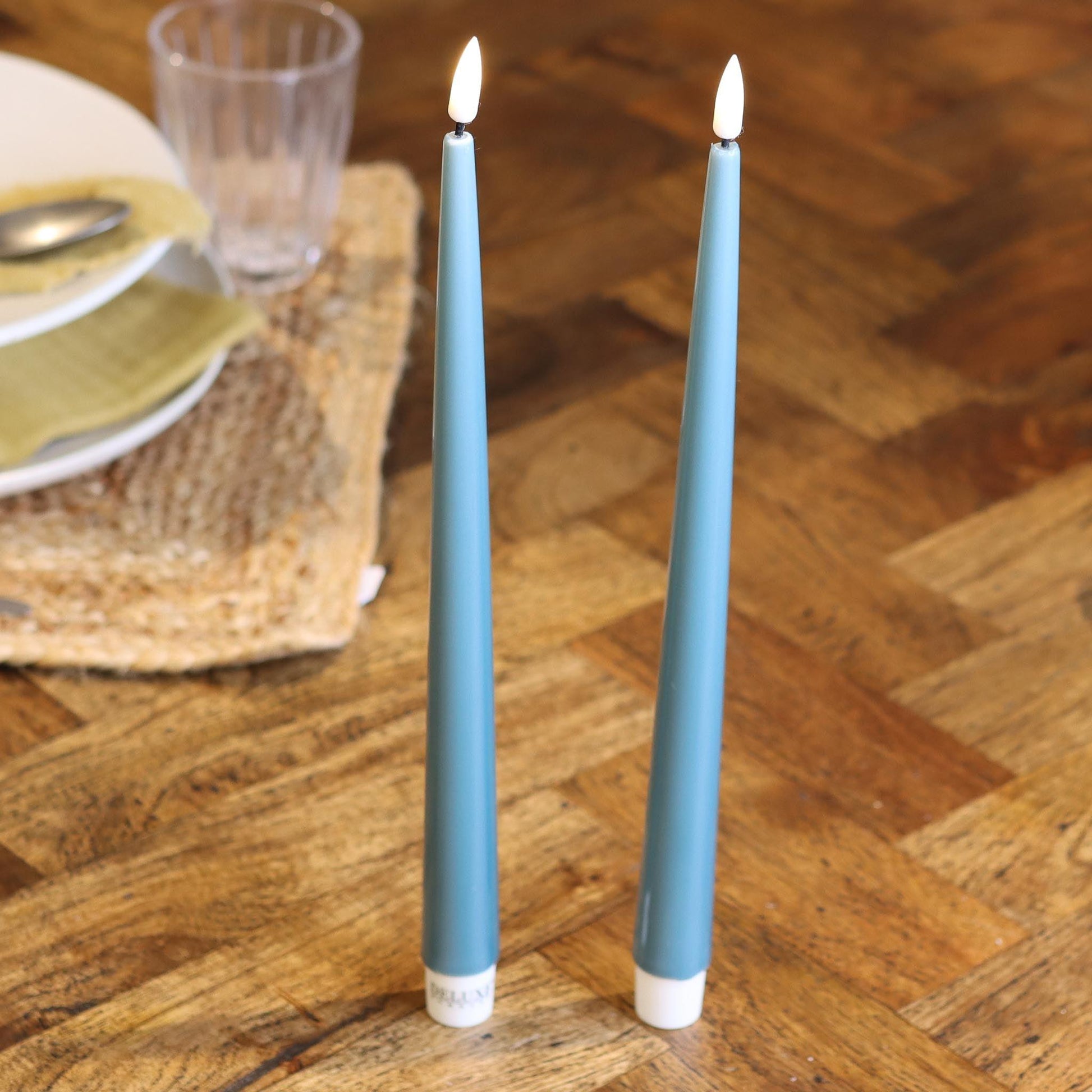 LED Ljus med Lack 2-Pack 28 cm - LED Ljus med Lack 2-Pack 28 cm - undefined - -