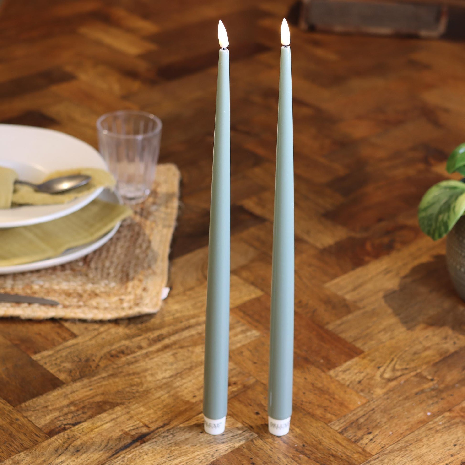 LED Ljus med Lack 2-Pack 38 cm - LED Ljus med Lack 2-Pack 38 cm - undefined - -