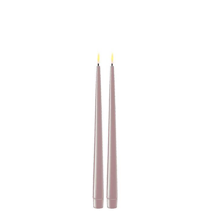LED Ljus med Lack 2-Pack 28 cm - LED Ljus med Lack 2-Pack 28 cm - undefined - -