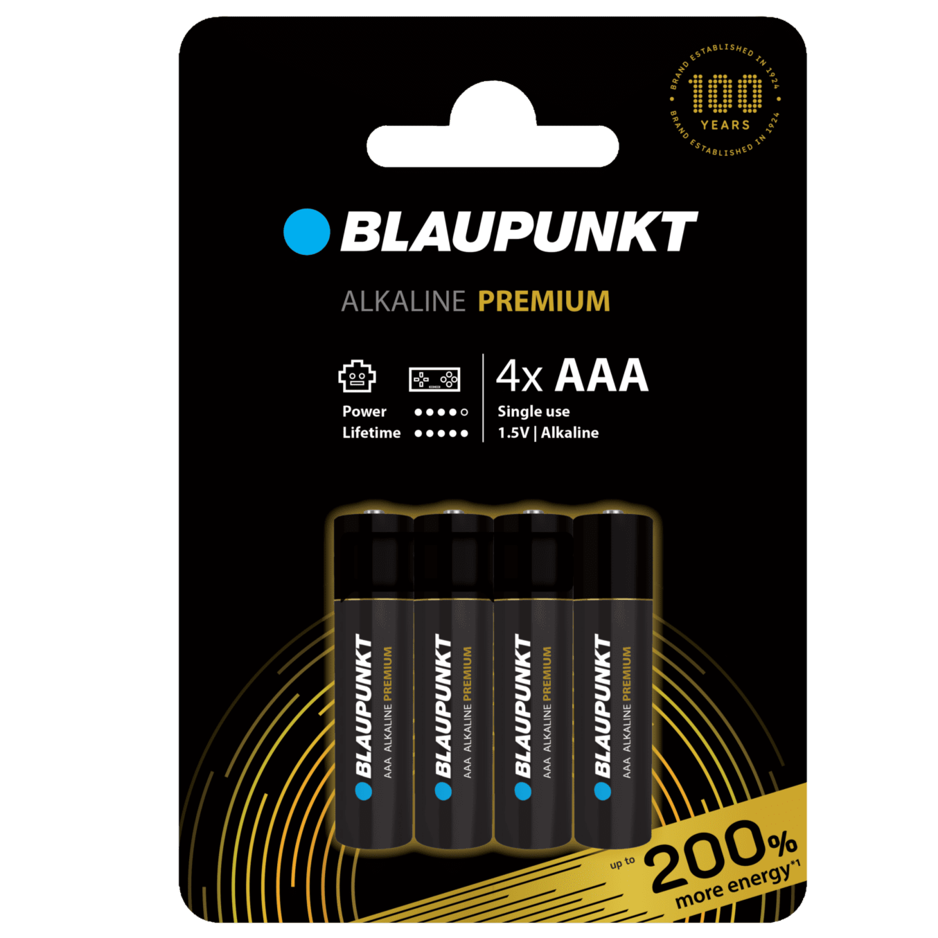 4 x AAA Batterier – Blaupunkt Alkaline Premium