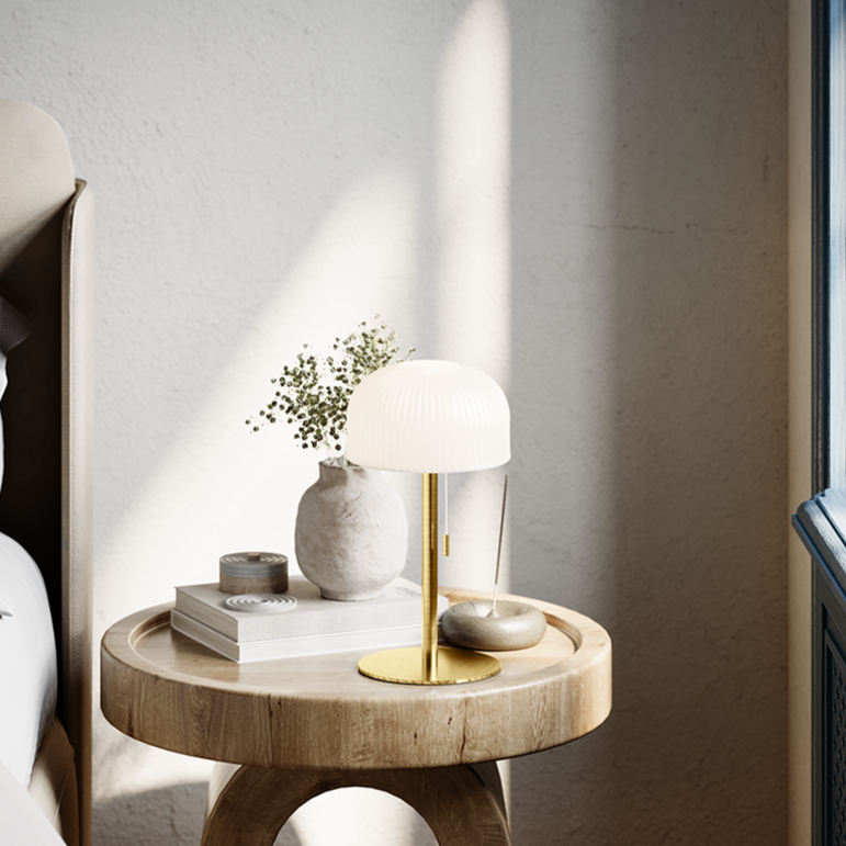 Deluxe Homeart LED-lampa – Ikon Copenhagen 27 cm – Mässing