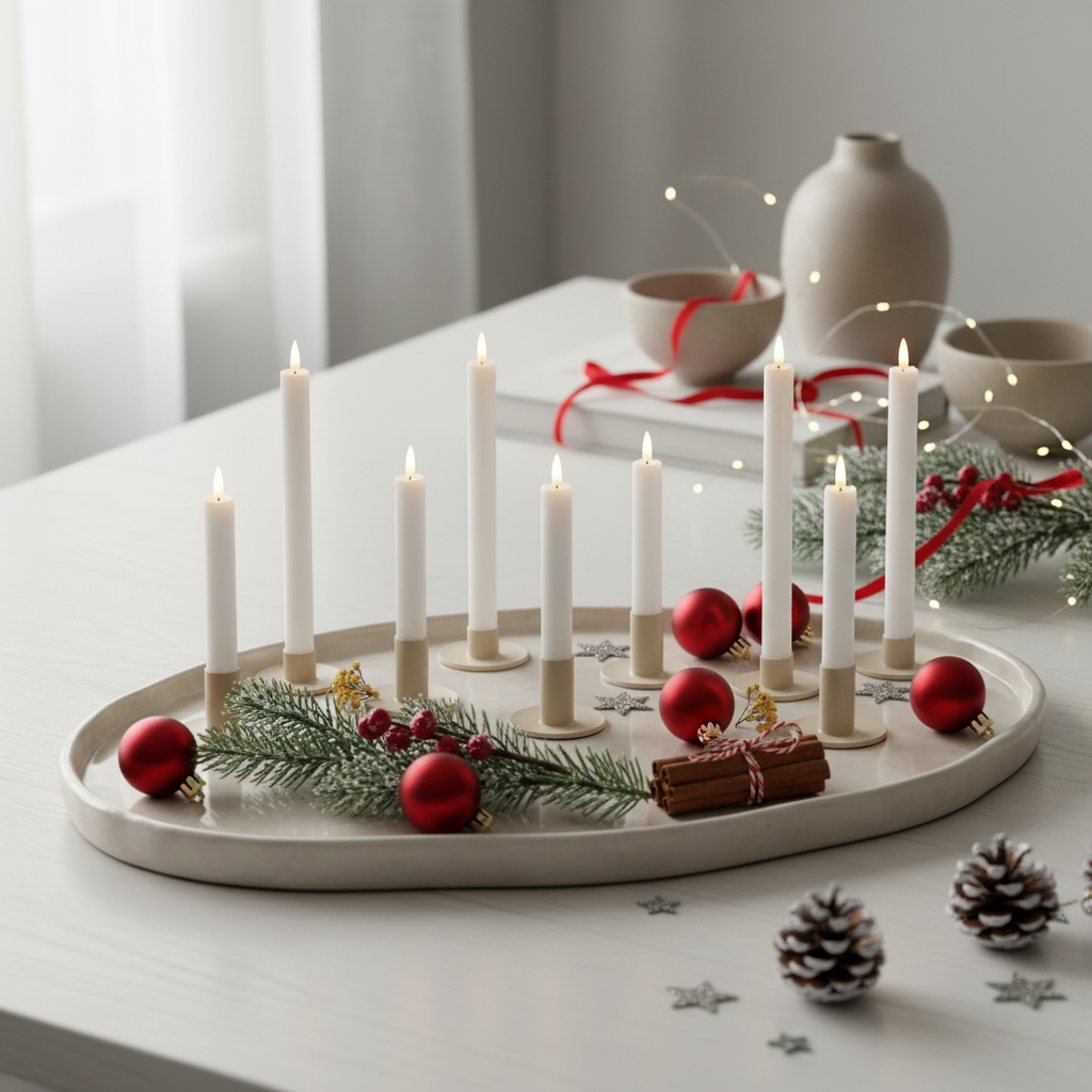 Skapa julstämning med romantiska LED kronljus