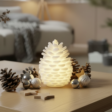 LED Grankotte Stearin (13 cm) – Deluxe Homeart