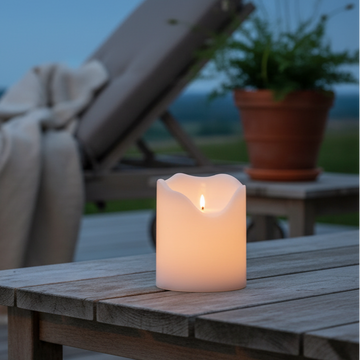 LED-blockljus utomhus 20 cm inkl. 6-timmars timer